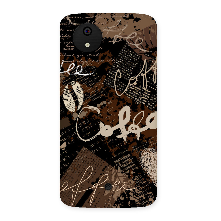 Coffee Scribbles Back Case for Micromax Canvas A1