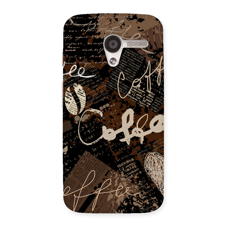 Coffee Scribbles Back Case for Moto X