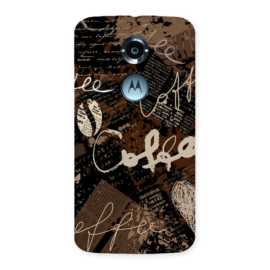 Coffee Scribbles Back Case for Moto X 2nd Gen
