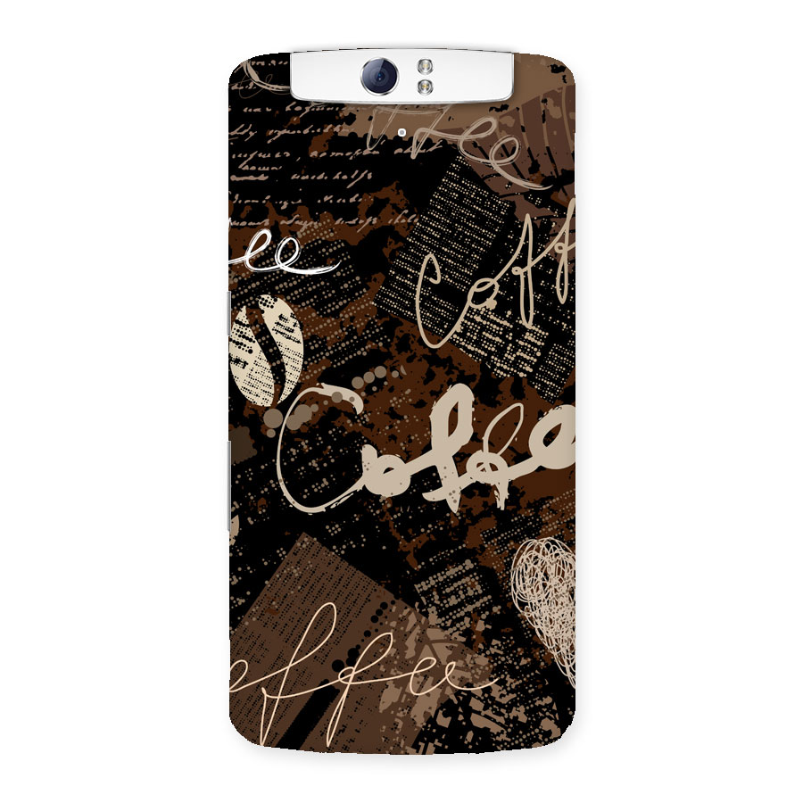 Coffee Scribbles Back Case for Oppo N1