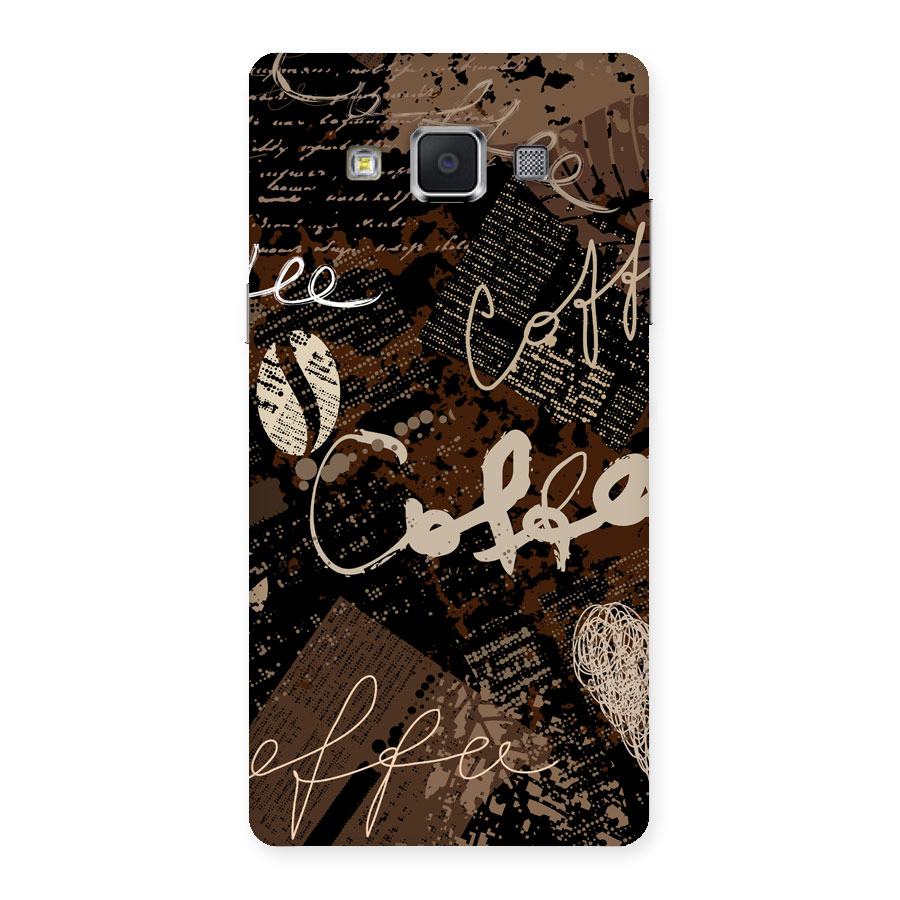 Coffee Scribbles Back Case for Samsung Galaxy A5