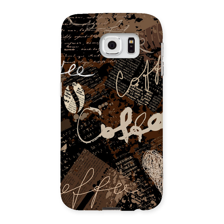 Coffee Scribbles Back Case for Samsung Galaxy S6