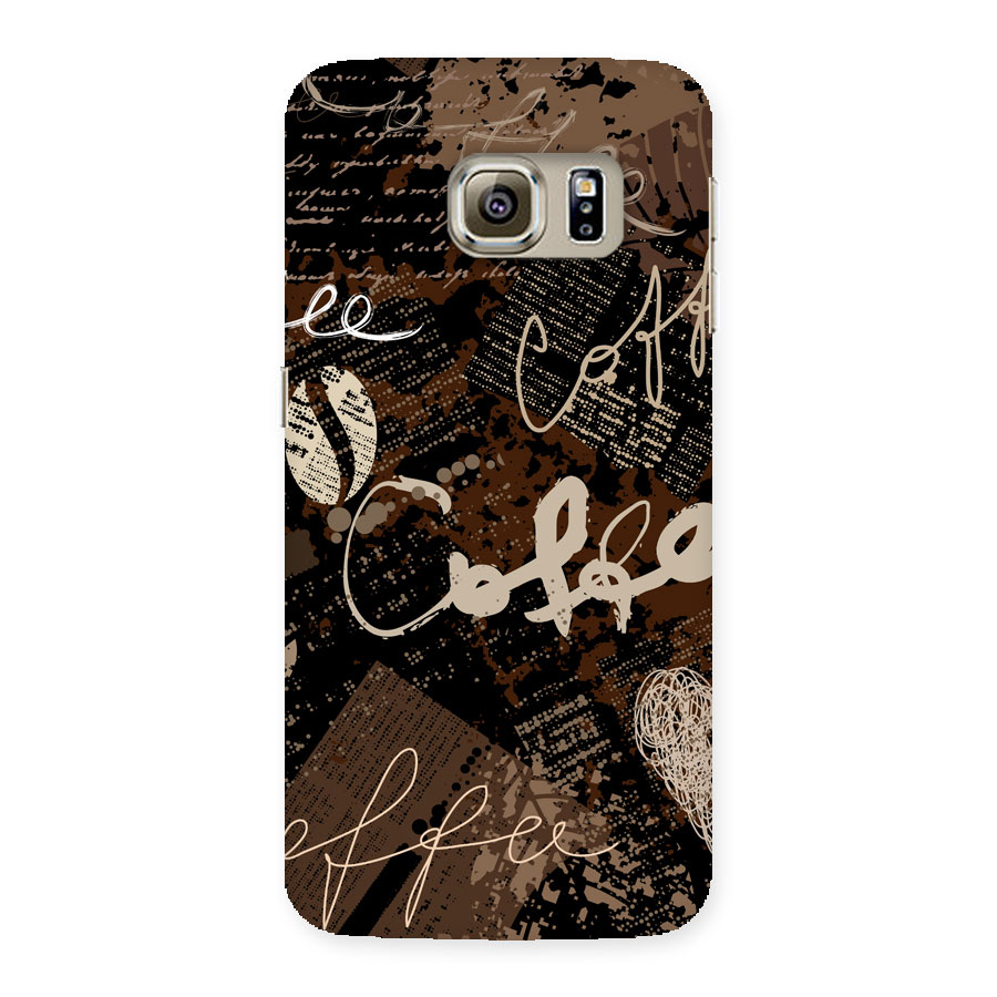 Coffee Scribbles Back Case for Samsung Galaxy S6 Edge
