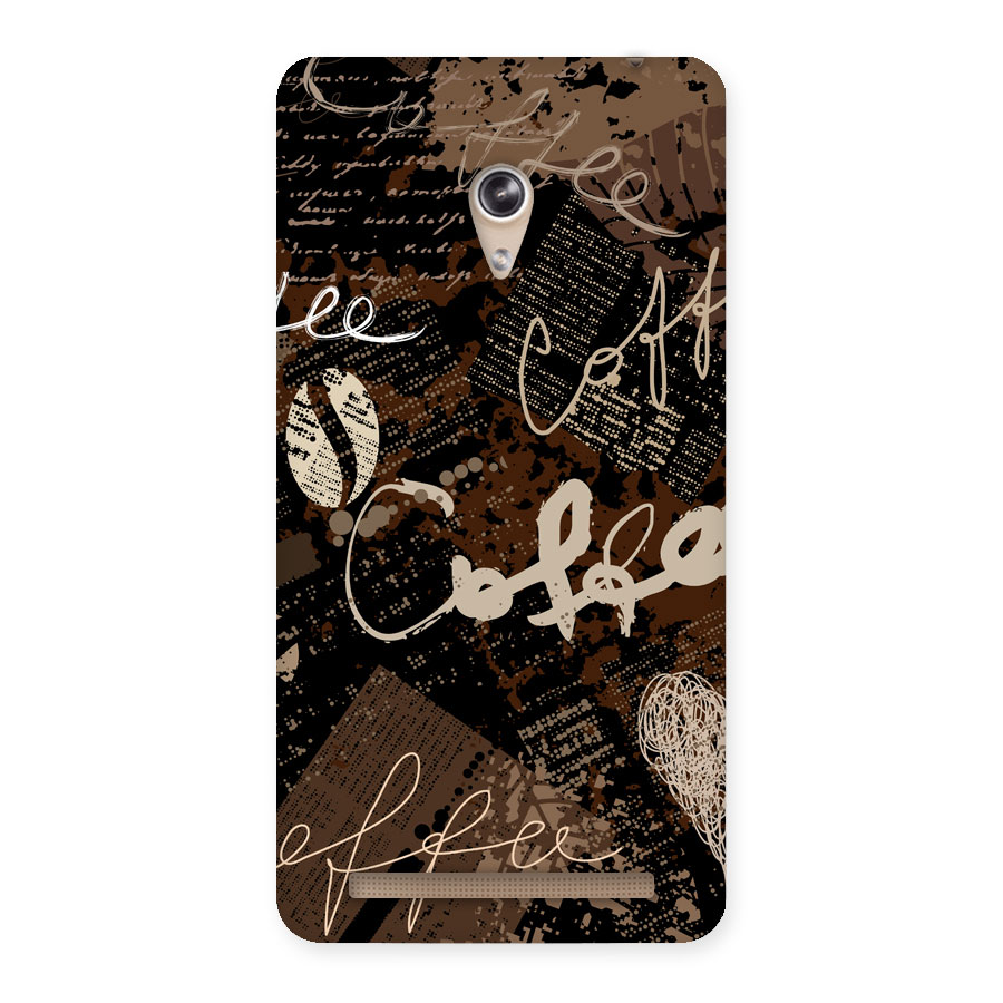 Coffee Scribbles Back Case for Zenfone 6