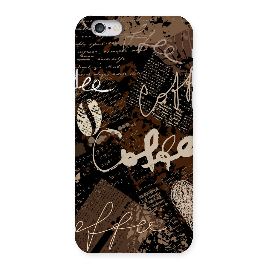 Coffee Scribbles Back Case for iPhone 6 6S