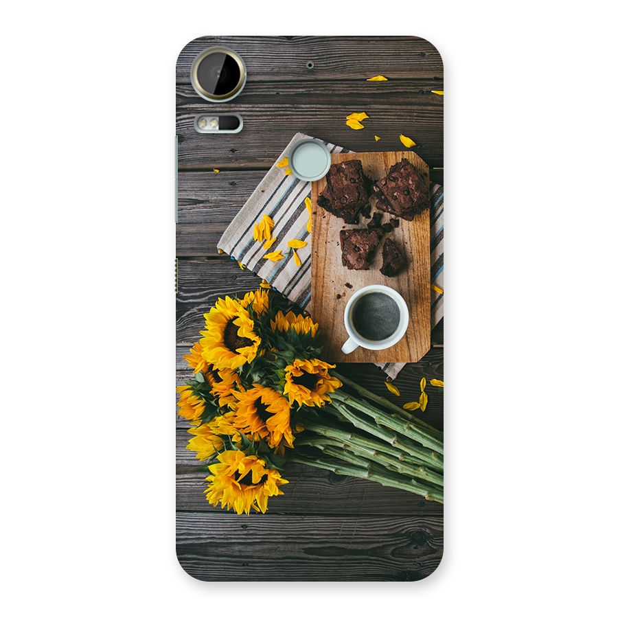 Coffee and Flowers Back Case for Desire 10 Pro