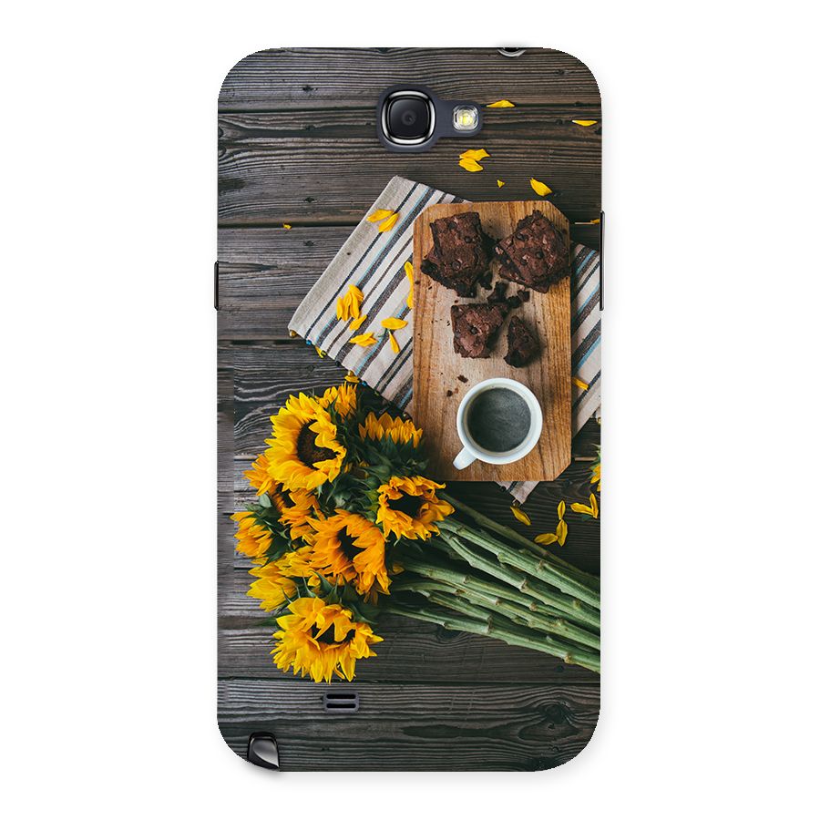 Coffee and Flowers Back Case for Galaxy Note 2