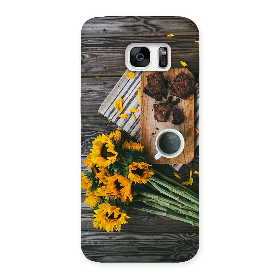 Coffee and Flowers Back Case for Galaxy S7 Edge