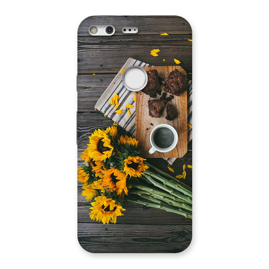 Coffee and Flowers Back Case for Google Pixel