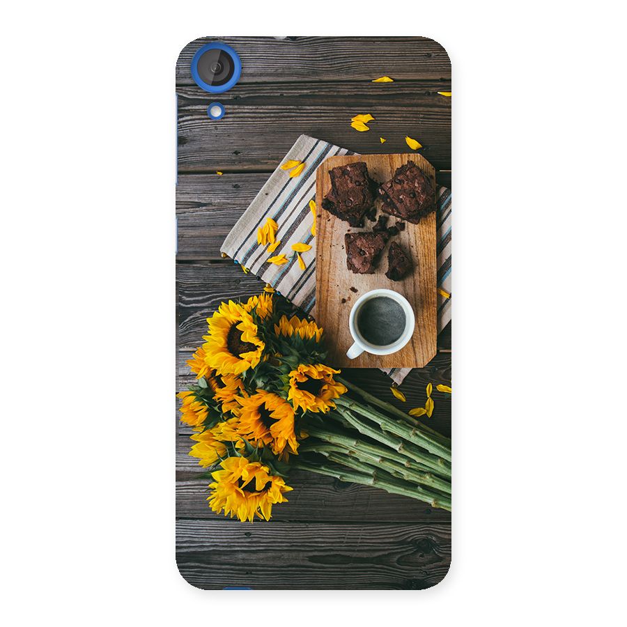 Coffee and Flowers Back Case for HTC Desire 820