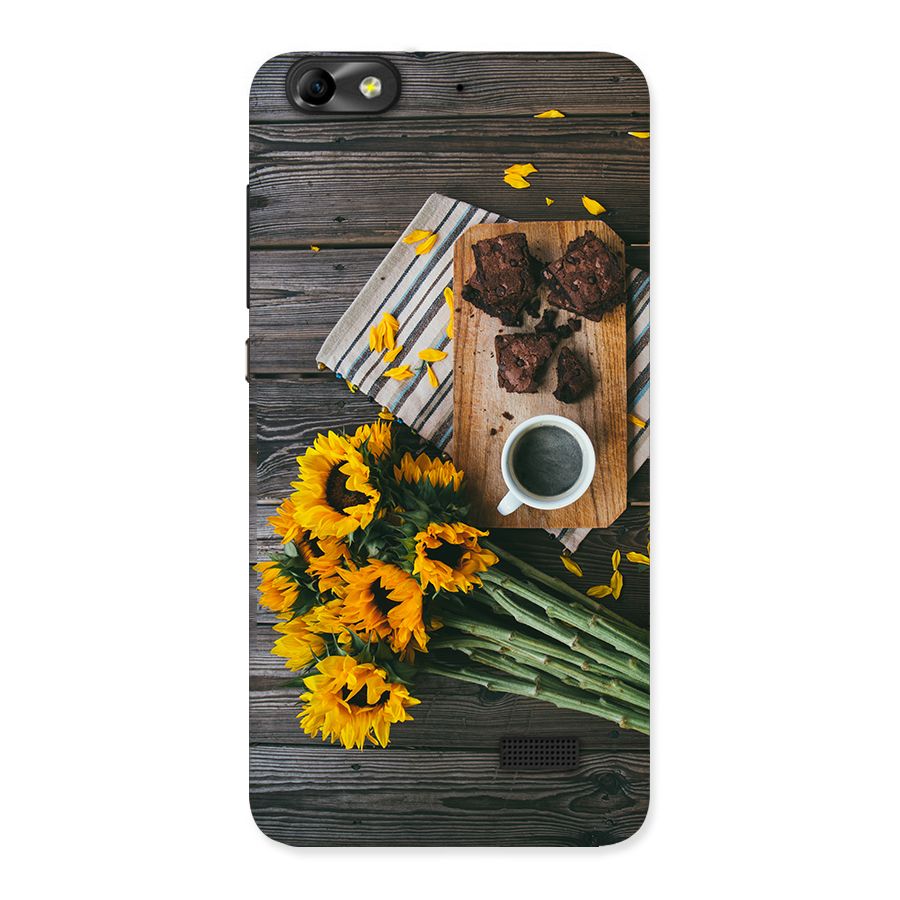 Coffee and Flowers Back Case for Honor 4C