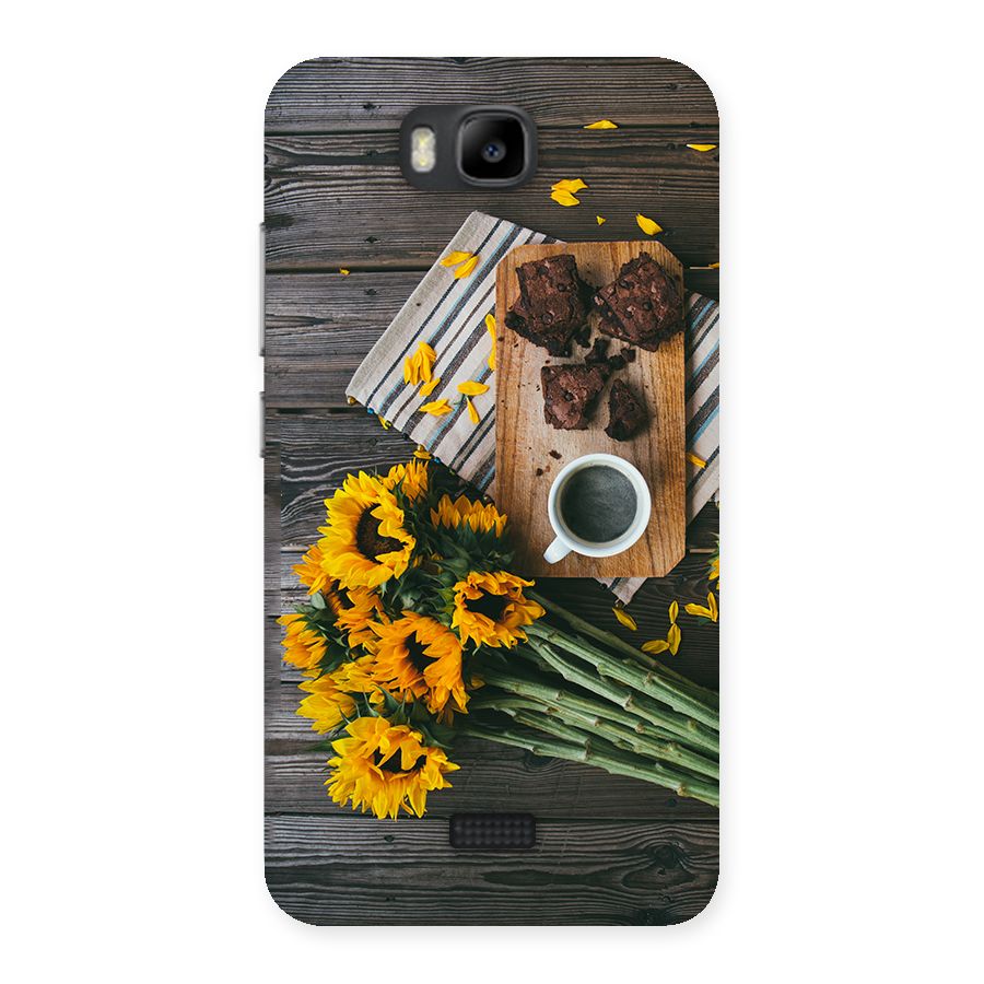 Coffee and Flowers Back Case for Honor Bee