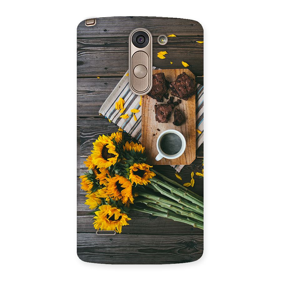Coffee and Flowers Back Case for LG G3 Stylus