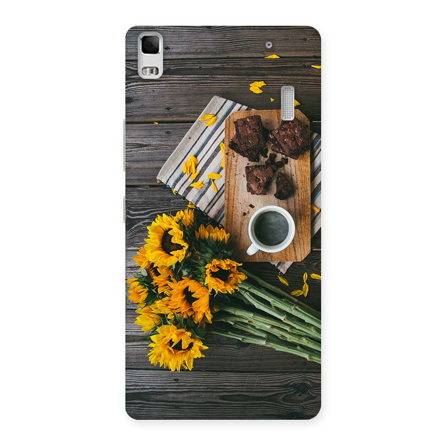 Coffee and Flowers Back Case for Lenovo A7000