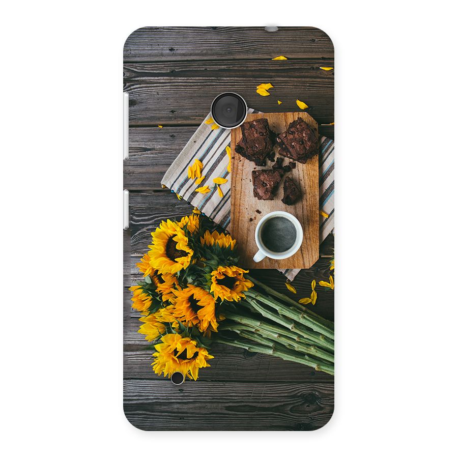 Coffee and Flowers Back Case for Lumia 530