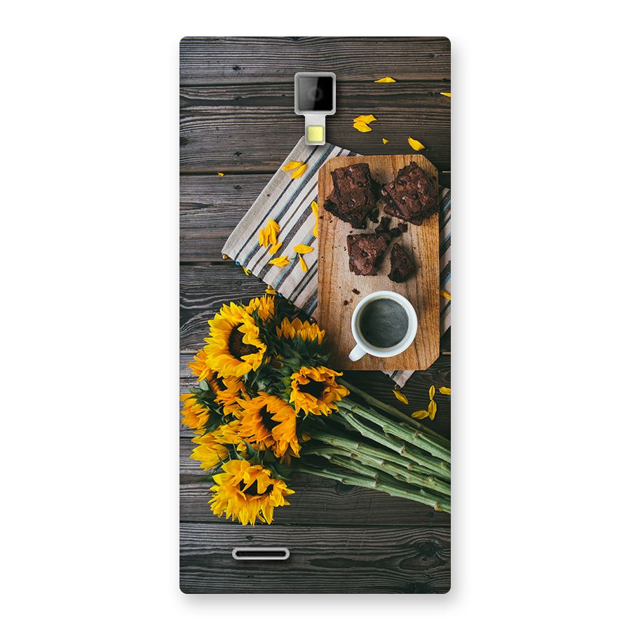 Coffee and Flowers Back Case for Micromax Canvas Xpress A99