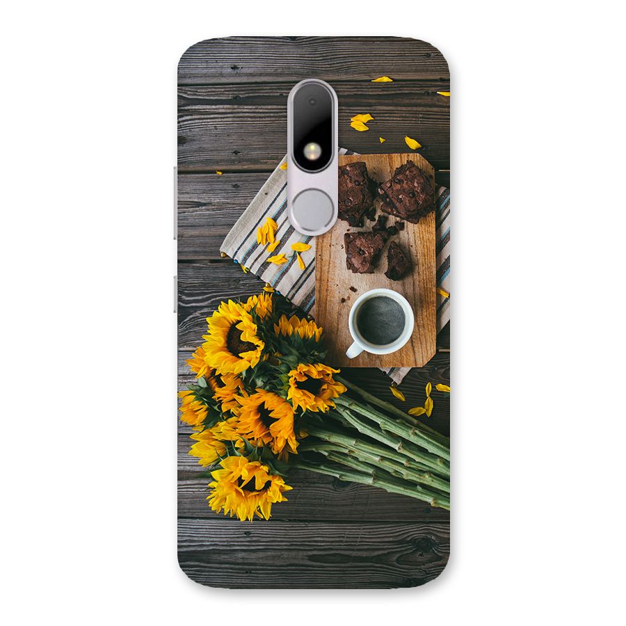 Coffee and Flowers Back Case for Moto M