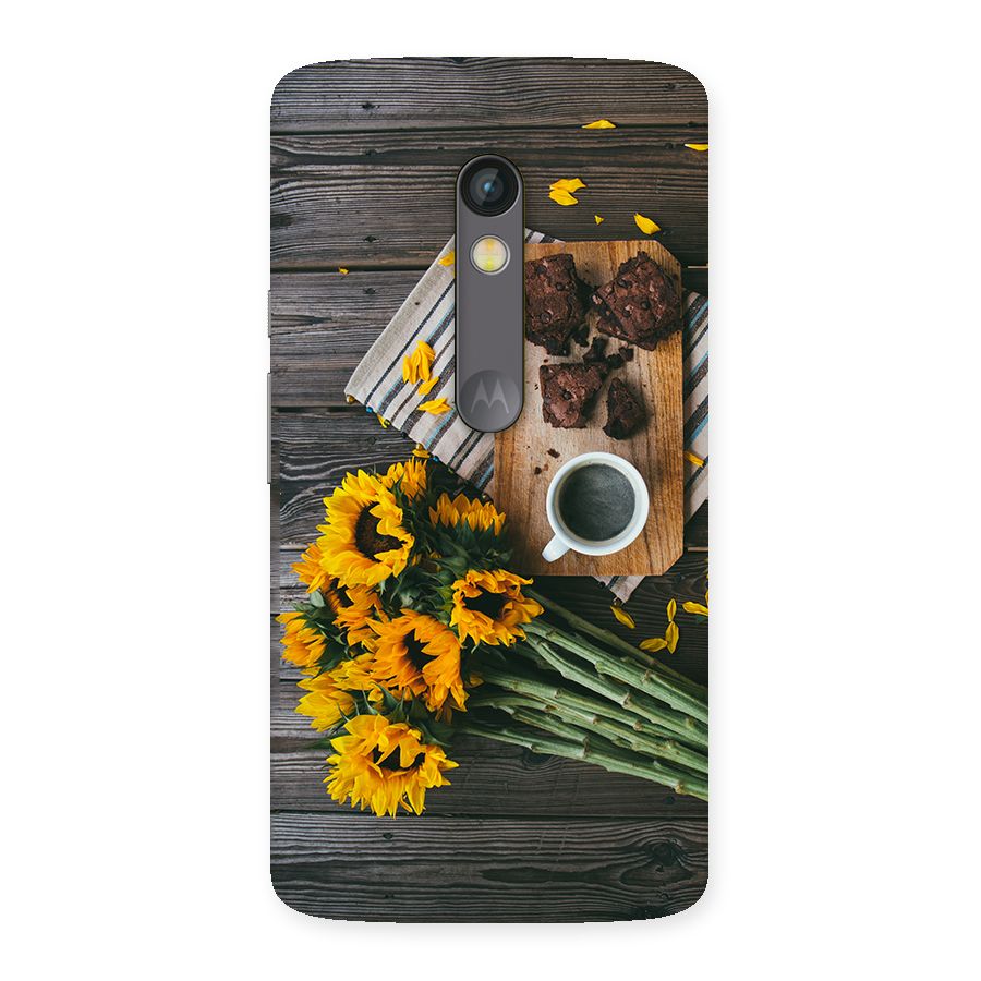 Coffee and Flowers Back Case for Moto X Play