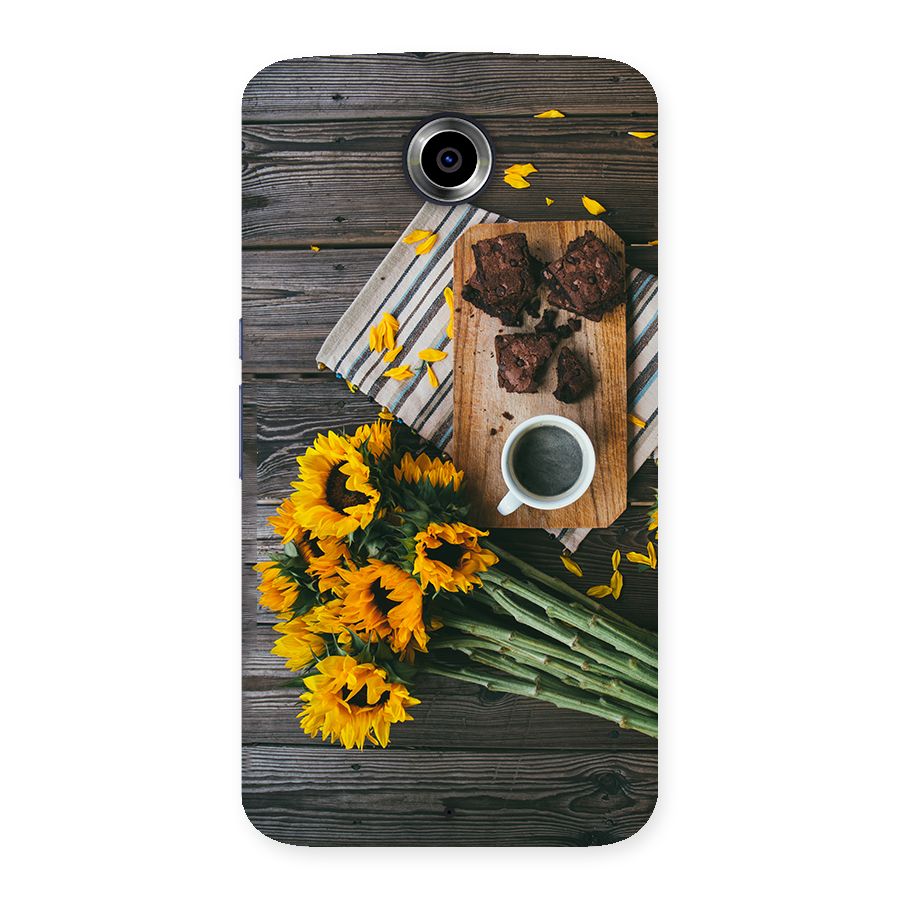Coffee and Flowers Back Case for Nexsus 6