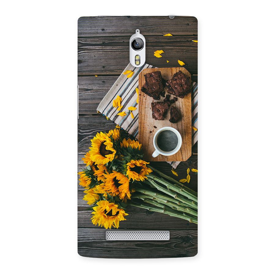 Coffee and Flowers Back Case for Oppo Find 7
