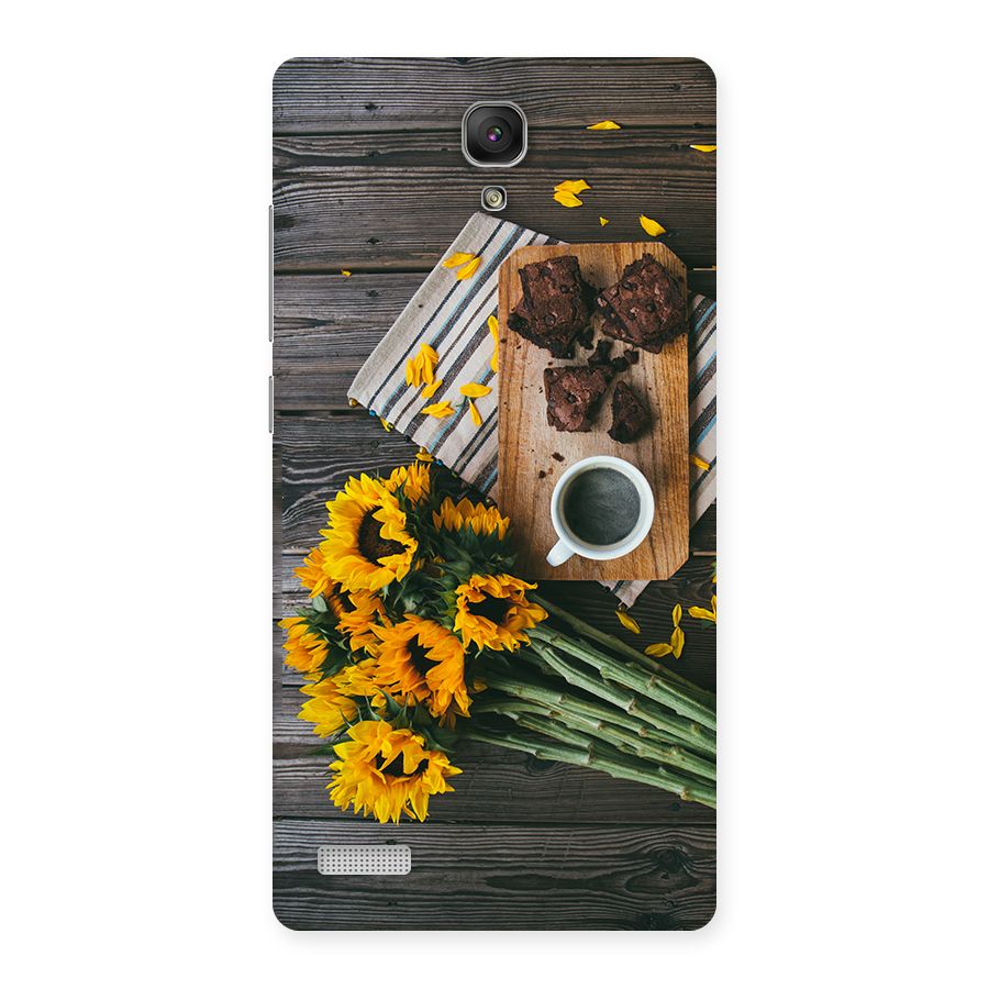 Coffee and Flowers Back Case for Redmi Note
