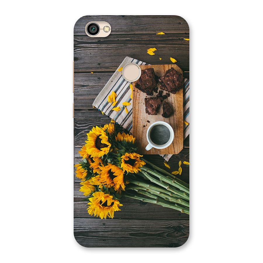 Coffee and Flowers Back Case for Redmi Y1 2017