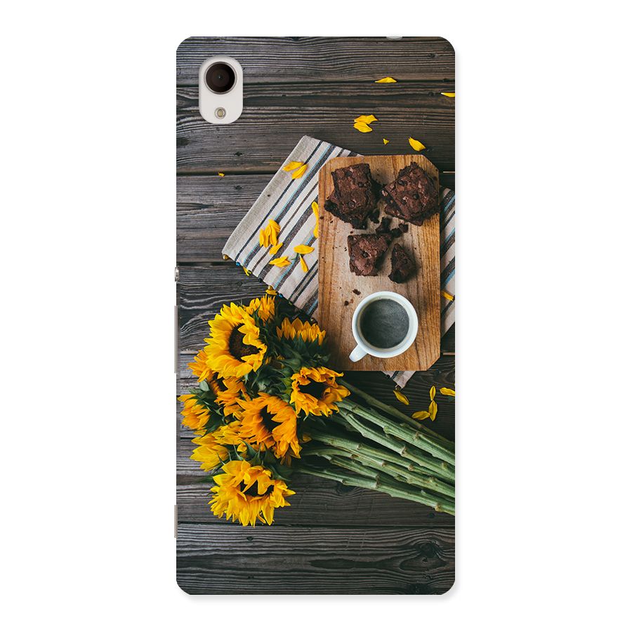 Coffee and Flowers Back Case for Sony Xperia M4