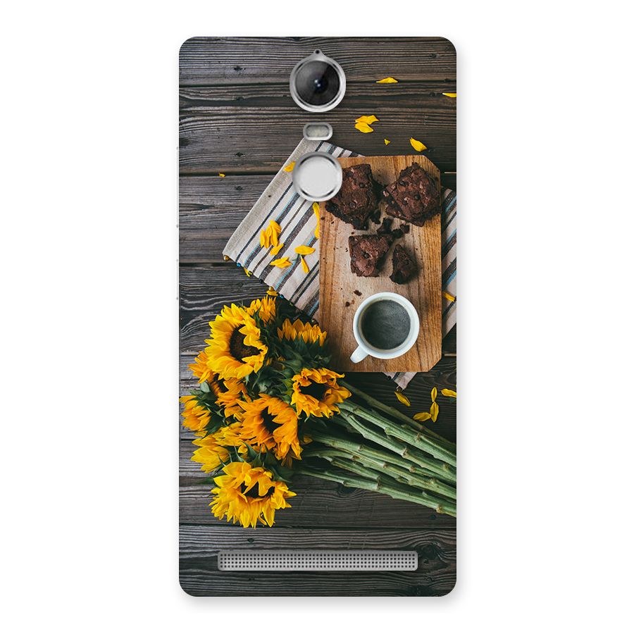 Coffee and Flowers Back Case for Vibe K5 Note
