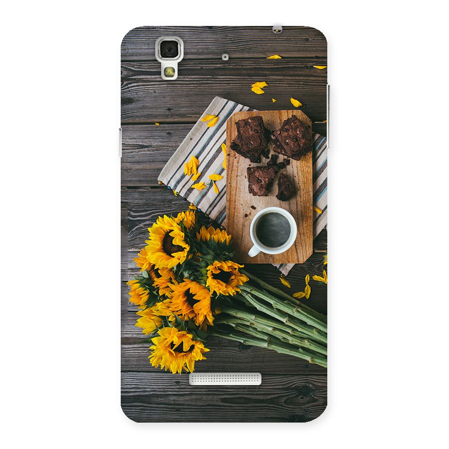 Coffee and Flowers Back Case for YU Yureka Plus
