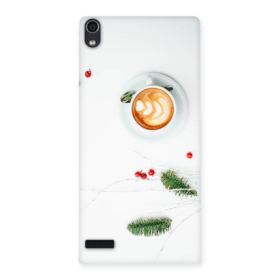 Coffee and Leafs Back Case for Ascend P6