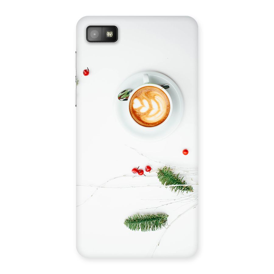 Coffee and Leafs Back Case for Blackberry Z10