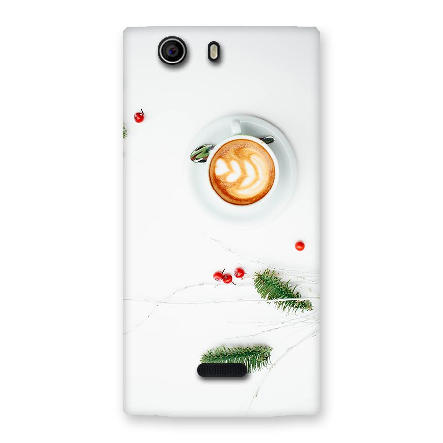 Coffee and Leafs Back Case for Canvas Nitro 2 E311
