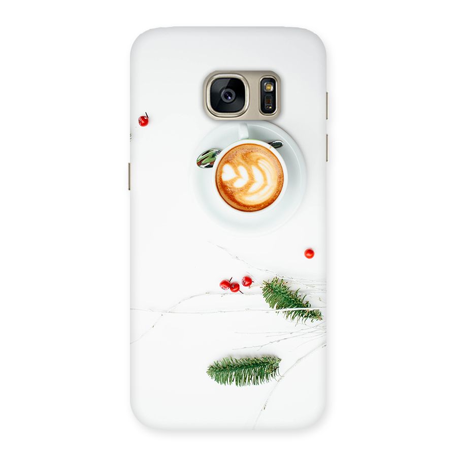 Coffee and Leafs Back Case for Galaxy S7