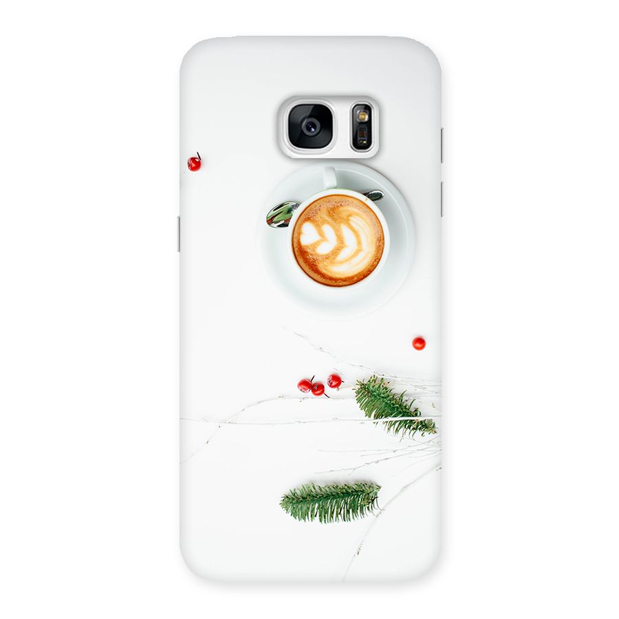 Coffee and Leafs Back Case for Galaxy S7 Edge