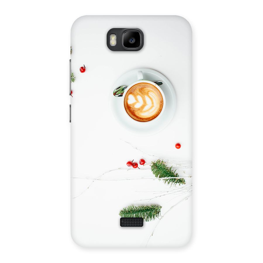Coffee and Leafs Back Case for Honor Bee