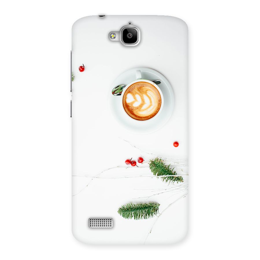 Coffee and Leafs Back Case for Honor Holly