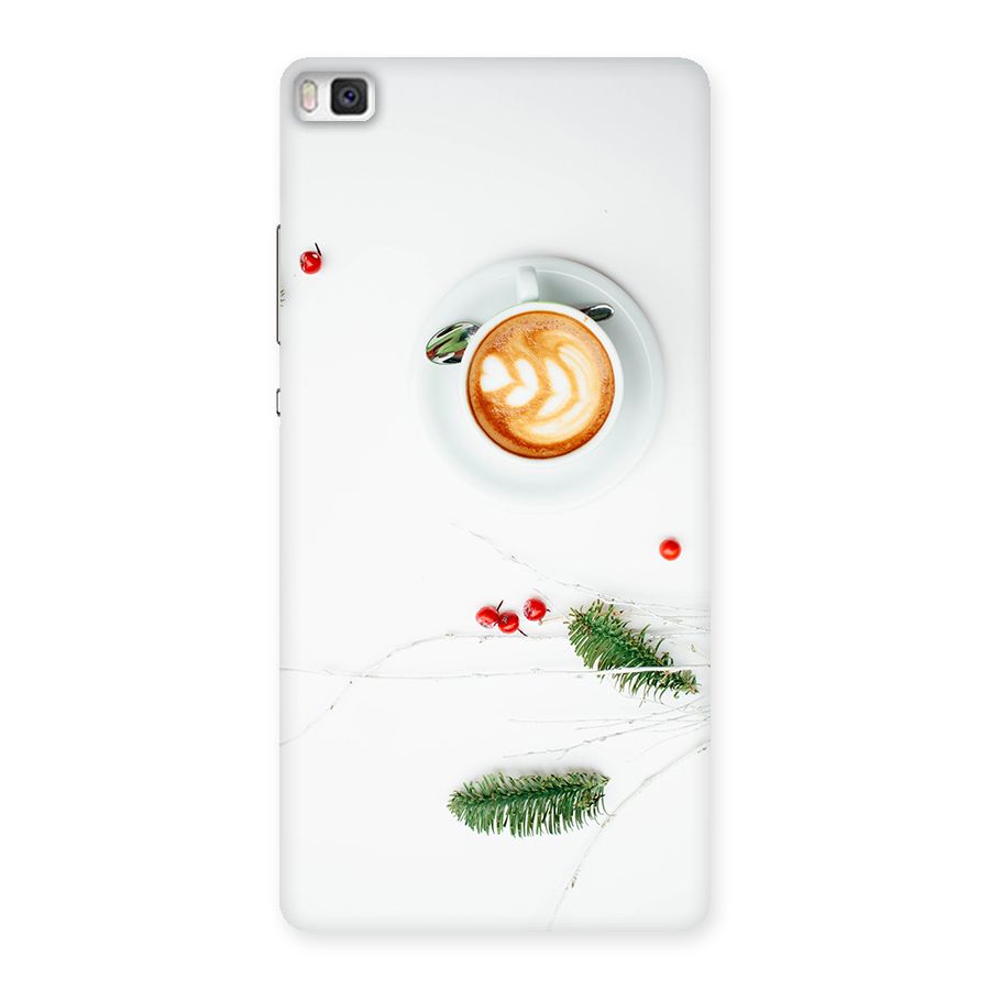 Coffee and Leafs Back Case for Huawei P8