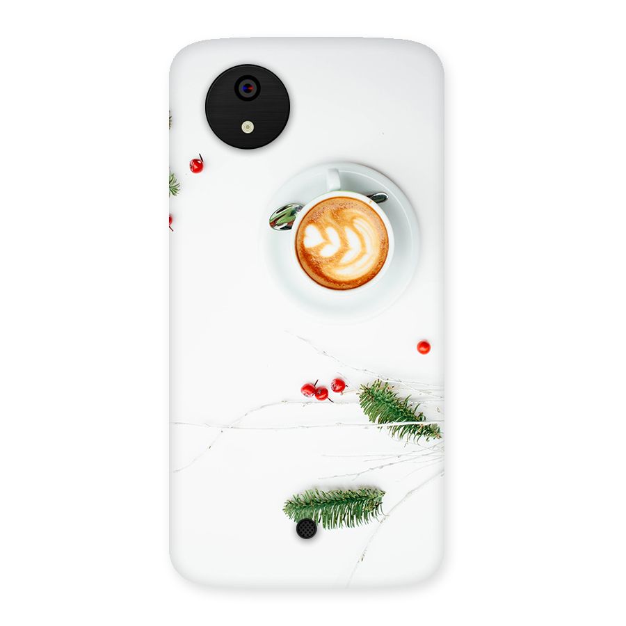 Coffee and Leafs Back Case for Micromax Canvas A1