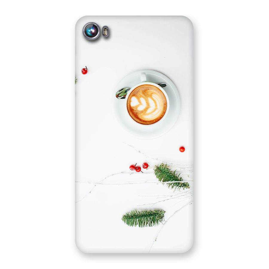 Coffee and Leafs Back Case for Micromax Canvas Fire 4 A107