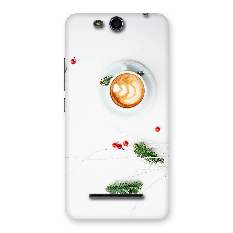 Coffee and Leafs Back Case for Micromax Canvas Juice 3 Q392