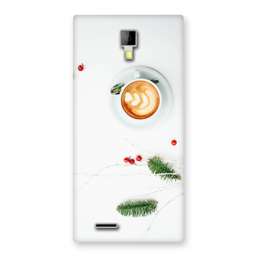 Coffee and Leafs Back Case for Micromax Canvas Xpress A99