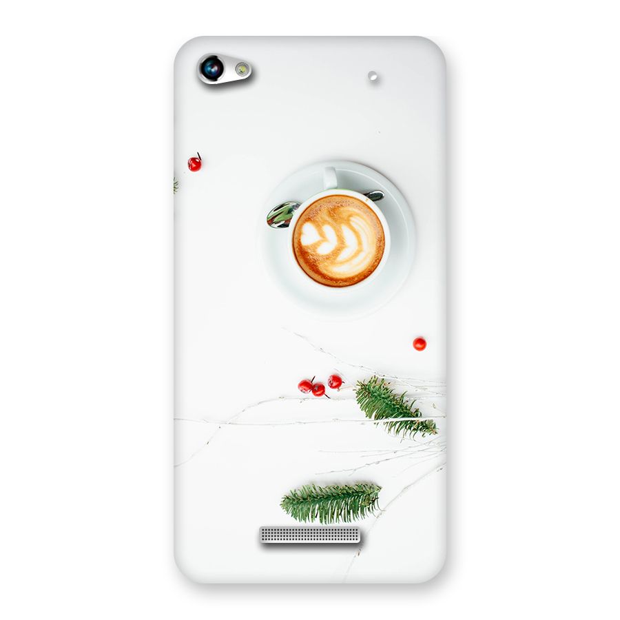 Coffee and Leafs Back Case for Micromax Hue 2