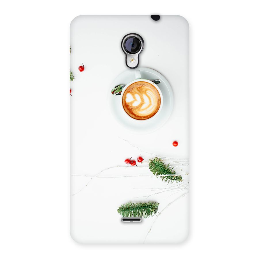 Coffee and Leafs Back Case for Micromax Unite 2 A106