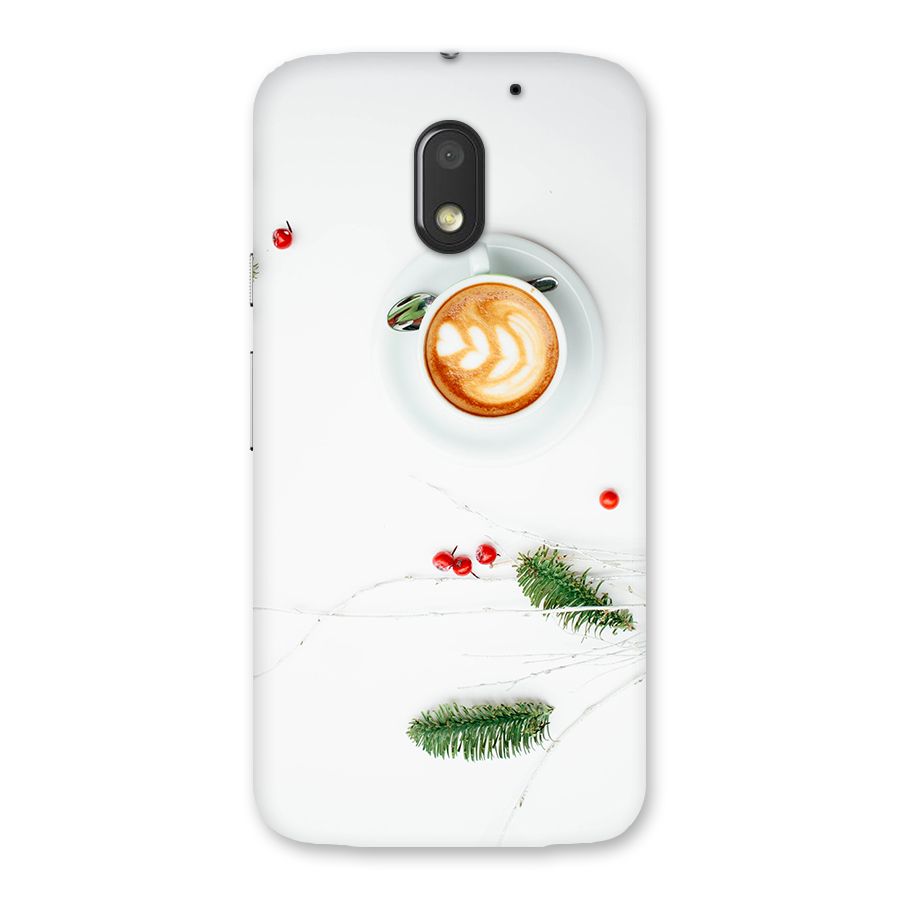 Coffee and Leafs Back Case for Moto E3 Power
