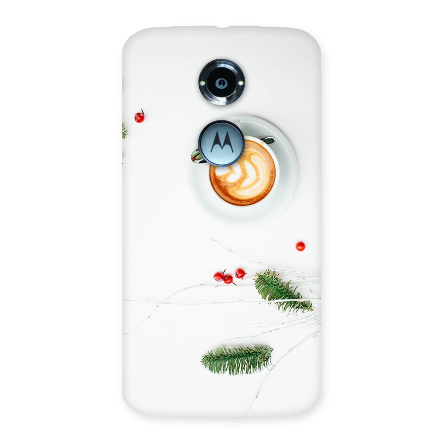 Coffee and Leafs Back Case for Moto X 2nd Gen