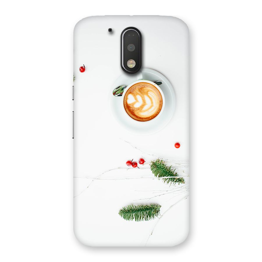 Coffee and Leafs Back Case for Motorola Moto G4 Plus