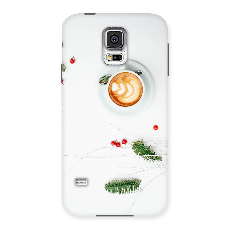 Coffee and Leafs Back Case for Samsung Galaxy S5