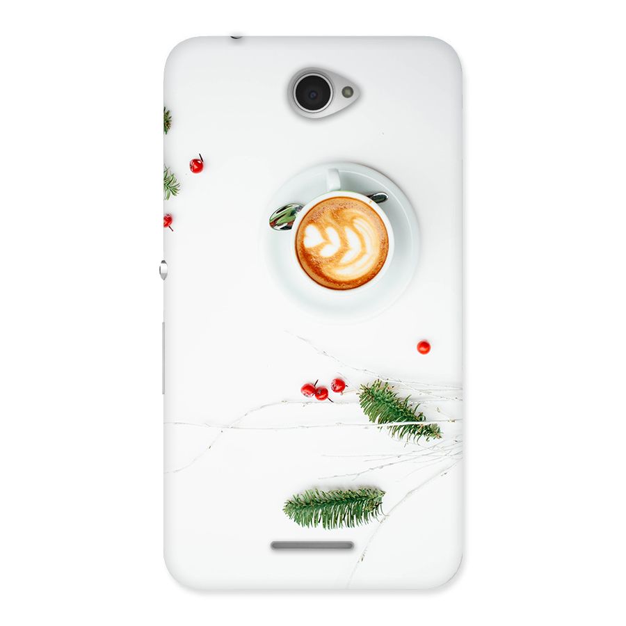 Coffee and Leafs Back Case for Sony Xperia E4