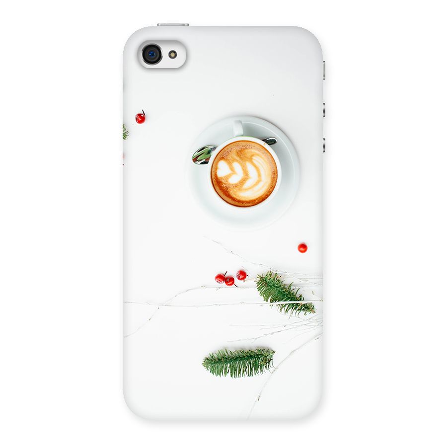 Coffee and Leafs Back Case for iPhone 4 4s