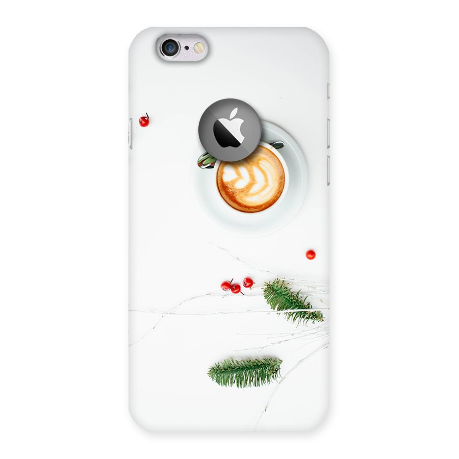 Coffee and Leafs Back Case for iPhone 6 Logo Cut